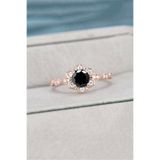 Sahira Jewelry Çiçek Model Vintage 14 K Rose Altın Kaplama Ayarlanabilir Ölçü Kadın Yüzük