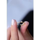 Sahira Jewelry Yıldız Model Eklem Ayarlanabilir Kadın 14 K Altın Kaplama Yüzük