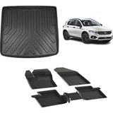 Sahler Fiat Egea Cross 2020 ve ve Sonrası 4.5d Pasas ve 3D Rizline Bagaj Havuzu - Siyah