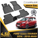 Sahler Ford Courier Koltuklu Van 2014 Siyah 4.5D Havuzlu Paspas