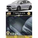 Sahler Ford Focus 3 Hb/sedan Havuzlu Paspas 4,5d 2010-2018 Arası - Siyah