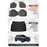 Sahler Honda Hr-V 2022+ Uyumlu 4.5d Premium Havuzlu Paspas ve Liner Marka 3D Bagaj Havuzu - Siyah