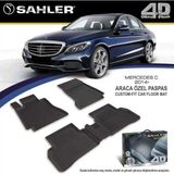Sahler Mercedes C Serisi W205 4,5d Havuzlu Paspas 2014 2019 - Siyah