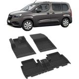 Sahler Opel Combo 2019+ /Peugeot Rifter 4,5D Havuzlu Paspas - Siyah