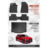 Sahler Renault Clio 6 2026 ve Sonrası Uyumlu 4.5d Premium Havuzlu Oto Paspas ve Liner Bagaj Havuzu - Siyah