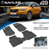 Sahler SAH219 Hk 4D Paspas Havuzlu Opel Crossland X 2017 5 Parça Siyah Kutulu Orijinal Paspas