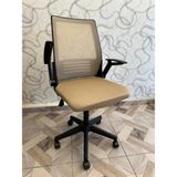 Sahmatra Luna White Hareketli Oynar Kol | Çalışma Sandalyesi | Ofis Sandalyesi | Bilgisayar Koltuğu | Camel - Siyah Gövde - renk