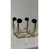Şahmeli 20cm tekerlekli Flamingo Gold Demir Lüx Orta Sehpa Akıllı Sehpa tekerleği Masa Koltuk Ayak