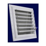 SAHMO METAL 45x45 Beyaz Alüminyum Hareketli Menfez Yüzeysel Banyo Wc Havalandırma Menfezi