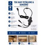 Şahnet 12V 24V Led Dolap Kapı Sensörü Otomatik Işık Açma Kapama Sensörü Gömme Tip 5A (Tek Kapak İçin)