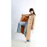 Sahra Afra SahraAfra Arrow Trençkot Kadın Oversize - Camel - 36