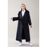 Sahra Çeyiz Nakış SahraAfra Creed Kadın Oversize Astarlı Trençkot - Siyah - 36