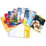 Sahra Defter Kabı Küçük Boy Karışık Desen A5 Yapışkanlı- 10 Adet