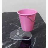 Sahra Desk Bucket Dekoratif Bardak Kalemlik Pembe