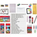 Sahra Okul Kırtasiye Seti Lüks Set 1.sınıf 25 Li, Boyalar Faber Castell - Karışık Çok Renkli