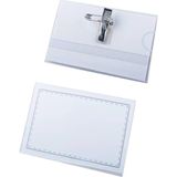 Sahra Sakura Pvc Yaka Kartı Kabı 5,5X9cm Kıskaçlı-İğneli - 10 Adet