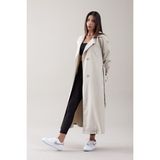 SahraAfra Parrot Trençkot Kadın Oversize - Taş - 40