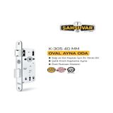 Şahsuvar Oda Kapı Kilidi 40mm Oval Ayna K-305 Şahsuvar Kilit Krom