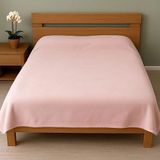 Şahteks 185X210CM %100 Pamuklu Çift Kişilik Battaniye Polar - Toz Pembe - 185 x 215 cm