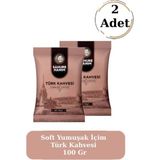 Sahure Hanım Premium Taze Öğütülmüş Bol Köpüklü Soft Yumuşak Içim Türk Kahvesi 100 gr (2 Adet)