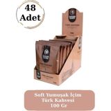 Sahure Hanım Premium Taze Öğütülmüş Bol Köpüklü Soft Yumuşak Içim Türk Kahvesi 100 gr (48 Adet)