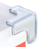 saicheek 4 Adet Büyük (Uzunluk: 4,3 cm) Silikon Köşe Koruyucu Bebek Koruması, Bebek için Masa Köşe Koruyucuları, Güçlü Yapışkan T Şekilli Bebek Başlığı Koruyucu Mobilya için Masa Köşe Koruyucuları