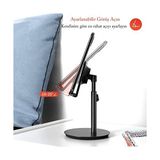 Saiji S1-Iı Masa Için Cep Telefonu & Tablet Standı, Ayarlanabilir Yükseklik Açısı,, Ipad, Vb. Tüm 4''-11''ekranlar Için Uyumludur. Siyah - Option-1 - 00-Siyah - Beyaz