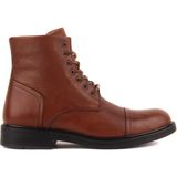 Sail Laker's - Taba Deri Fermuarlı Erkek Bot 102-3507-121K