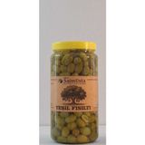 Saim Usta Hanımeli Yeşil Kırma Zeytin - Taze Hasat - - 1 kg