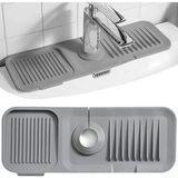 Saint Belisama Elastik Musluk Matı Su Tutucu Düzenleyici Kaydırmaz Taban Organizer Mutfak Banyo Lavabo Gri - Çok Renkli