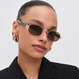 Saint Laurent Paris Güneş Gözlüğü Sl 706 001 53-22 / Kadın Güneş Gözlüğü - Altın