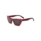 Saint Laurent SL 467 Cat Eye Bordo Kadın Güneş Gözlüğü