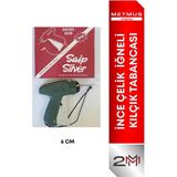 Saip Tabanca 6cm Fine Kılcık Tabancası - Açık Gri - Açık Pembe - 1 Adet