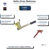 Sait Demirci 2 Adet Kollu Çiroz Makinası Kalıp Kilidi Sabitleme Bağlama Aleti 1 Kutu