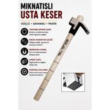Sait Demirci Mıknatıslı Usta Kalıpçı Keseri Ahşap Saplı Krom Vanadyum Dövme Çelik Keser