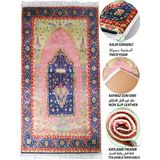 Sajda Mirage 30 mm Süngerli Ultra Kalın Pembe Seccade Tesbih Hediye Seti Yumuşak Diz Ağrıtmaz Kaymaz Namazlık - Renkli - 70 x 120 cm