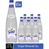 Saka 750 ml Doğal Mineralli Su (6 adet)