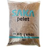 Saka Pelet Pelet Organik Çam Peleti Yakıtı 20 Kg (40 Lt)