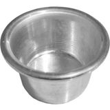 Sakal Traş Fırça Tası Metal Tıraş Tası - Gri