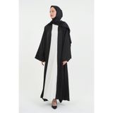 Şakika Siyah Kadın Aysaha Abaya Ferace & Şal - Boy 145 cm