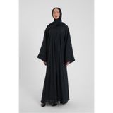Şakika Siyah Shine Taşlı Abaya Ferace & Şal - Standart Beden & Farklı Boy