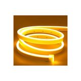 SAKİN ENERJİ Neon Şerit Led 12V Volt Esnek Silikonlu Aydınlatma + Fiş Dahil Tak Çalıştır (1 MT-AMBER)