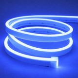 Sakin Enerji Neon Şerit LED 12V Volt Esnek Silikonlu Aydınlatma + Fiş Dahil Tak Çalıştır - 8 m - Mavi