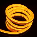 Sakin Enerji Neon Şerit LED 220 Volt Esnek Silikonlu Aydınlatma + Fiş Dahil - 4 m - Amber