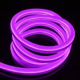 Sakin Enerji Neon Şerit LED 220 Volt Esnek Silikonlu Aydınlatma + Fiş Dahil - 4 m - Mor