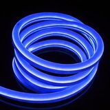 Sakin Enerji Neon Şerit LED 220 Volt Esnek Silikonlu Aydınlatma + Fiş Dahil - 5 m - Mavi