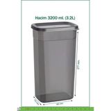 Saklama Kabı Dikdörtgen 3200 ml