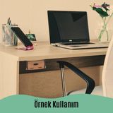 Saklama Kabı Dolap Içi Masa Altı Gizli Çekmece Düzenleme Kutusu Mdf Büyük Boy - Siyah - Elips