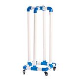 Saklama Standı, Hula Hoop Standı, PVC Hula Hoop Stand Tutucu Beyaz, Yuvarlanan Egzersiz Çemberleri Kolay Saklama Arabası İç Mekan Dış Mekan, Çocuk Bakım Merkezi Fitness Hula Hoop Organizatör Arabası