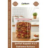 #Saklamakabı Mutfak Düzeni Gıda Saklama Kuru Gıda Şeffaf Kapaklı Dayanıklı 4 Lt Erzak Saklama Kabı